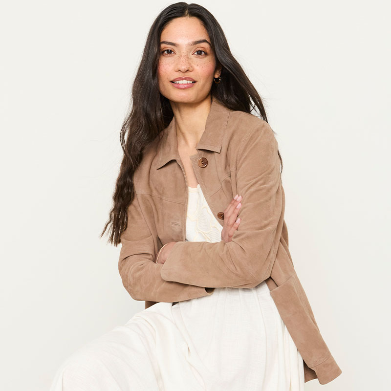 Women's suede jackets