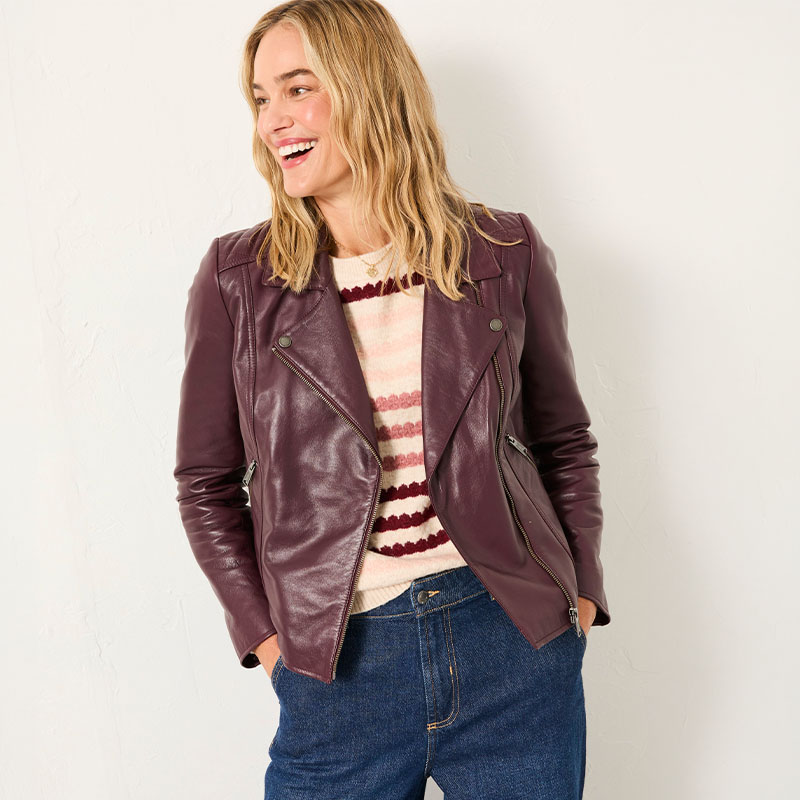 Women's leather jackets