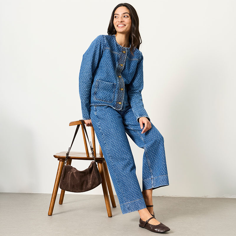Wide leg jeans