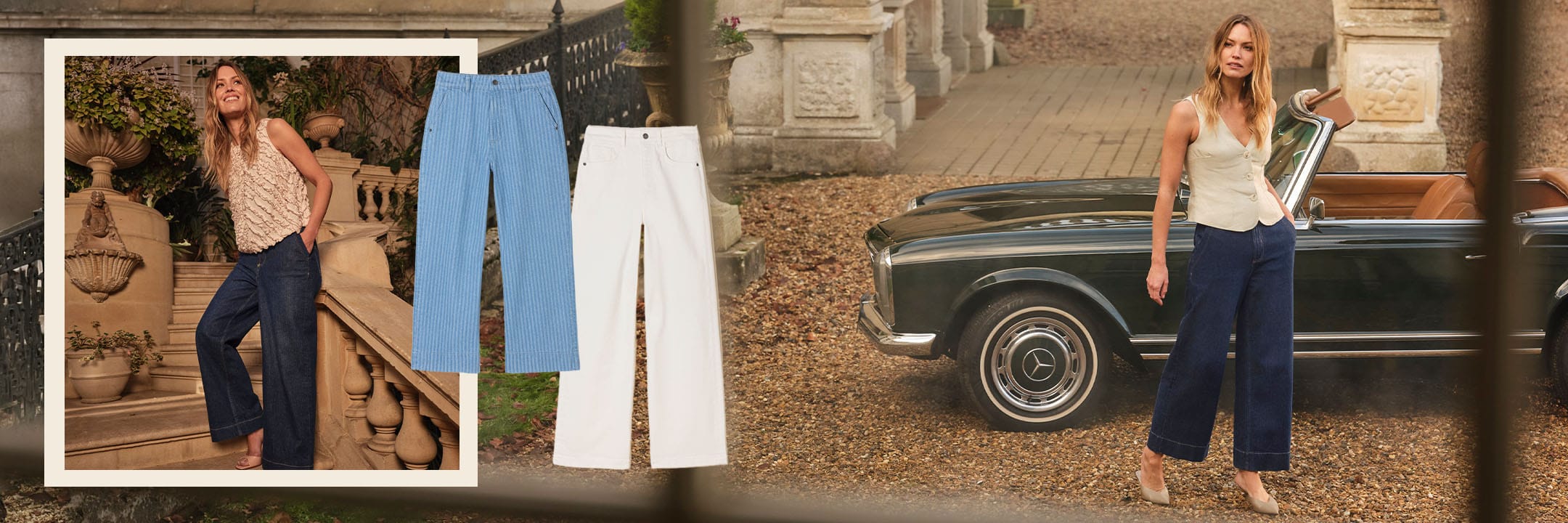 Wide leg jeans