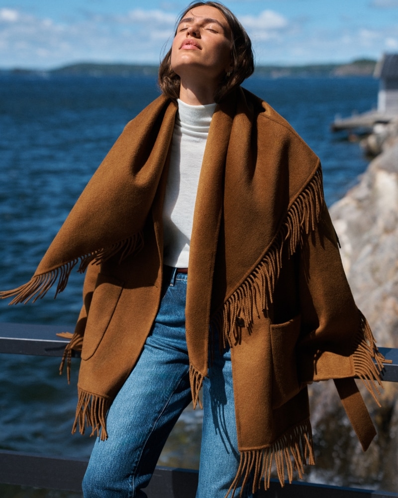 Fringe Jacket & Scarf Set