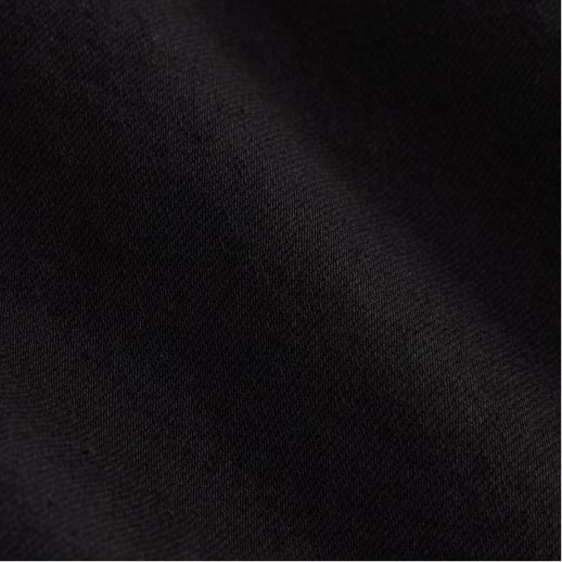 Close-up of black denim