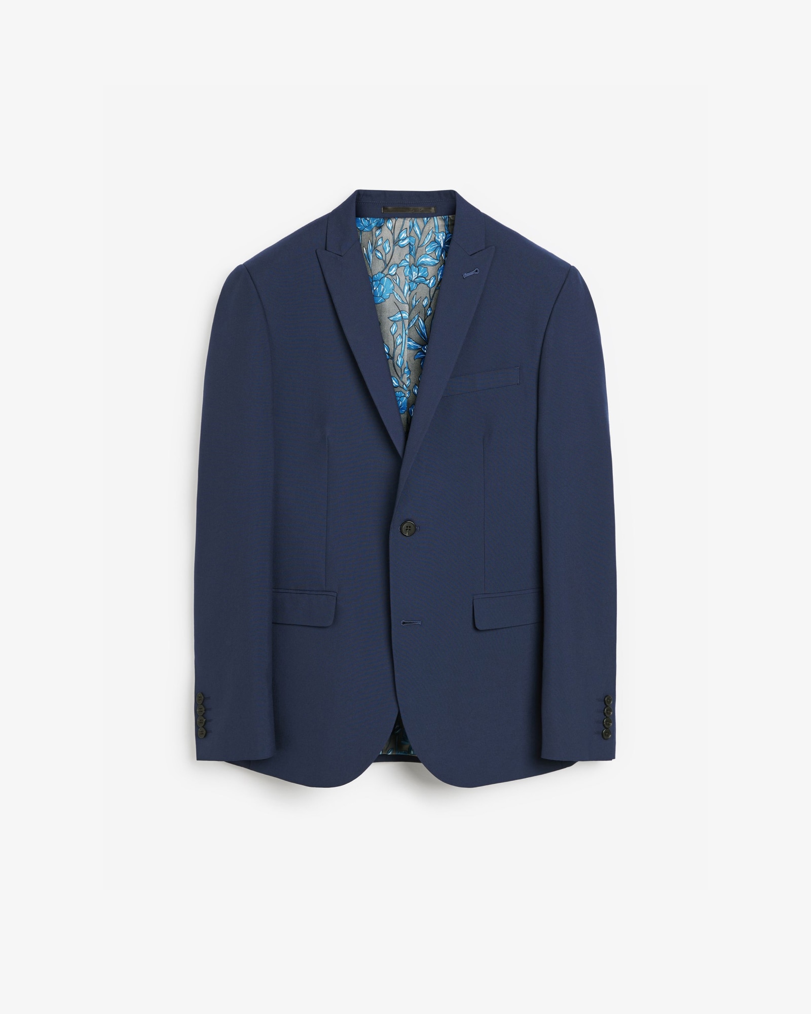 <span>Bright Blue Slim Fit Two Button Suit Jacket</span>