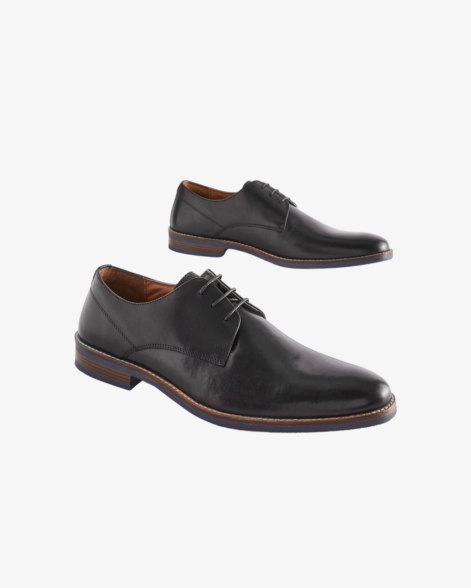 <span>Standard Fit Derby Shoes with Contrast Sole</span>