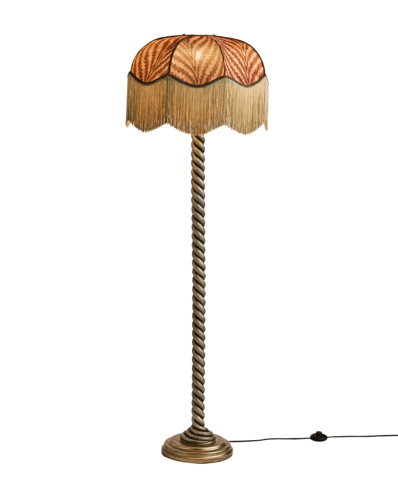 Brass Serpent Floor Lamp