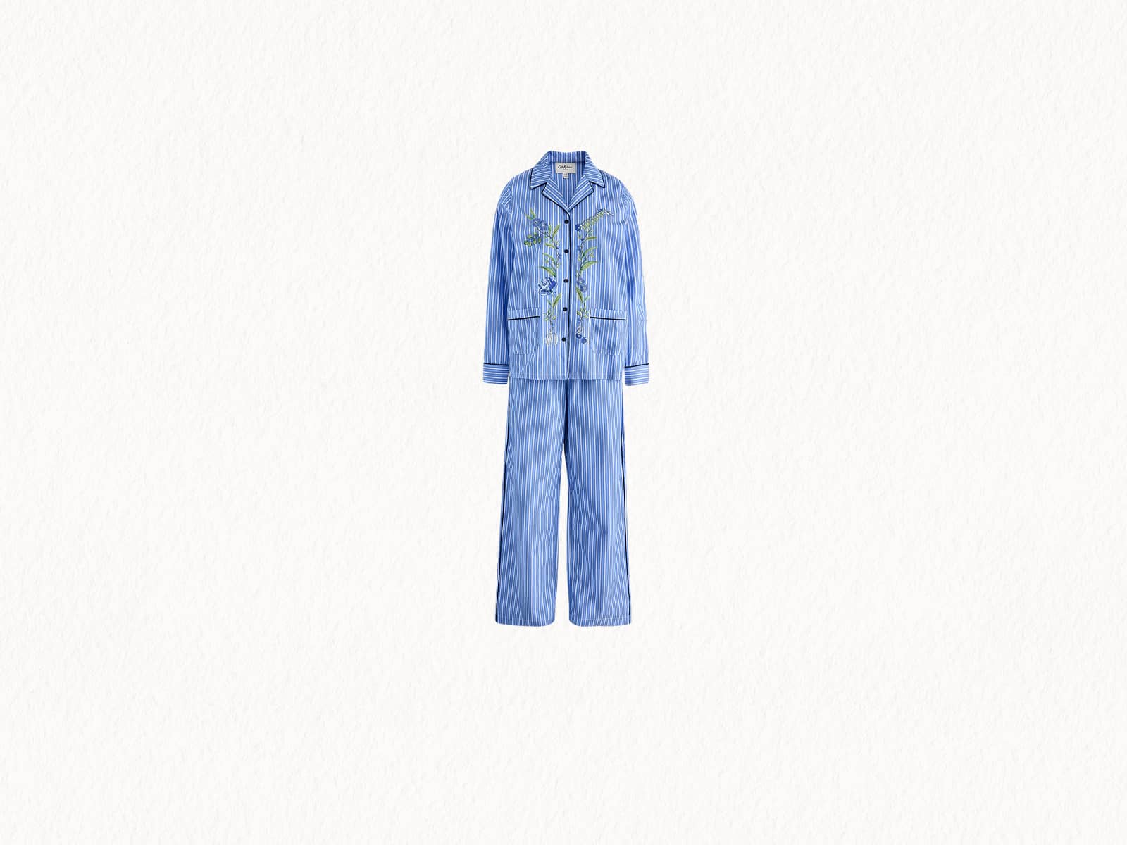 Blue Stripe Climbing Rose Pyjamas