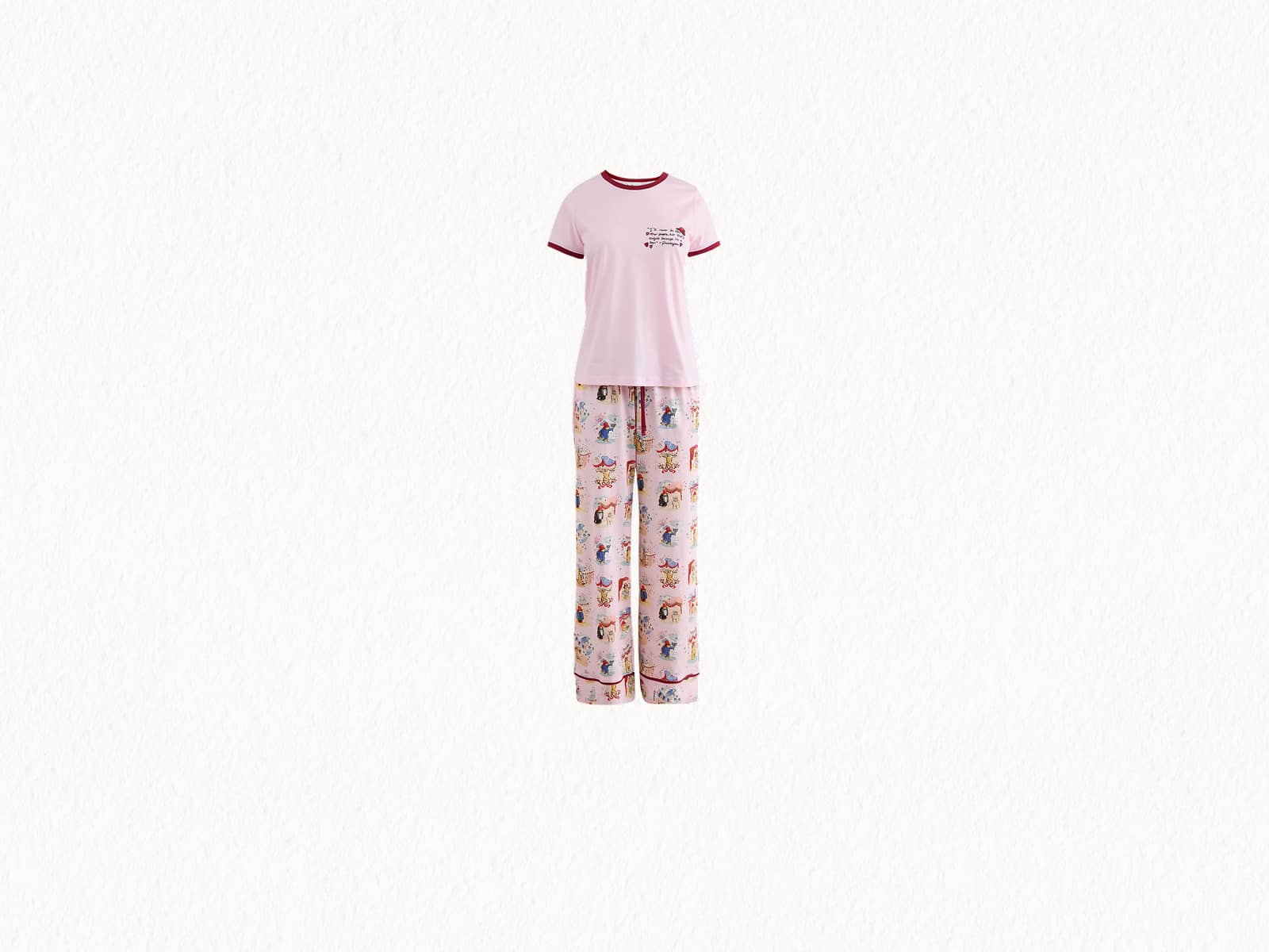 Pink Paddington Back Print Pyjamas
