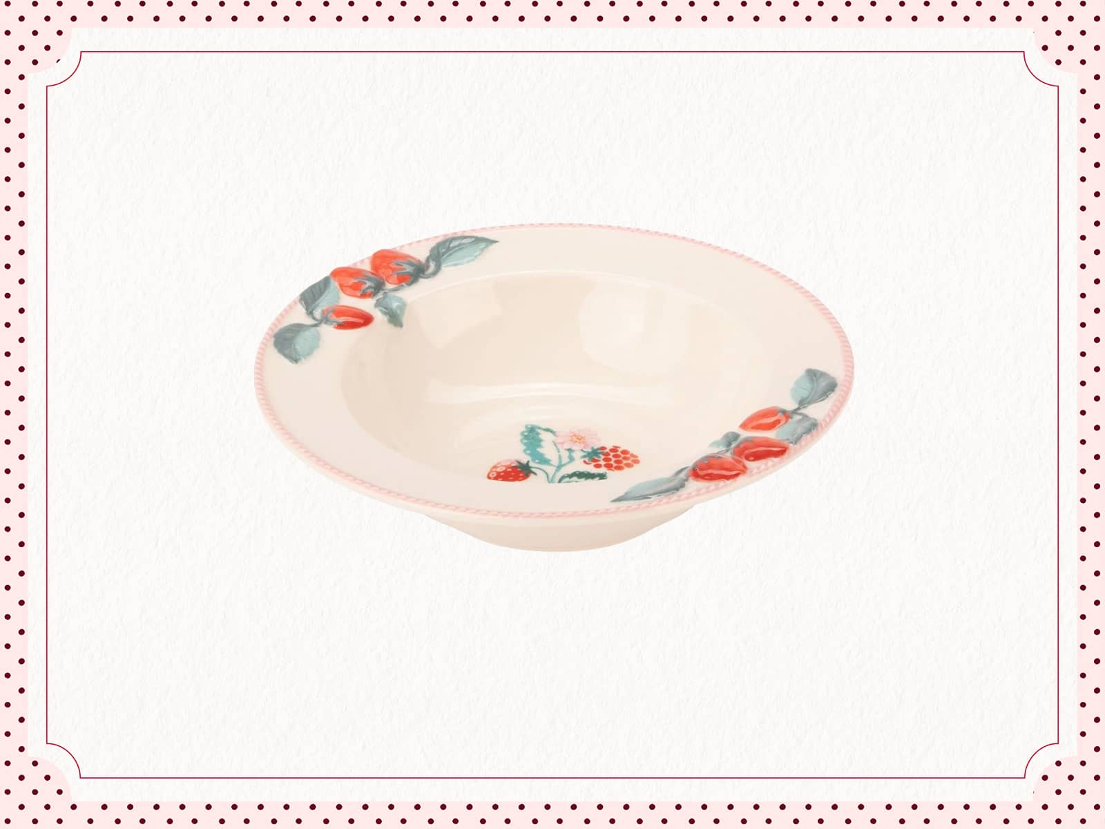 Raspberry Ceramic Serving Bowls