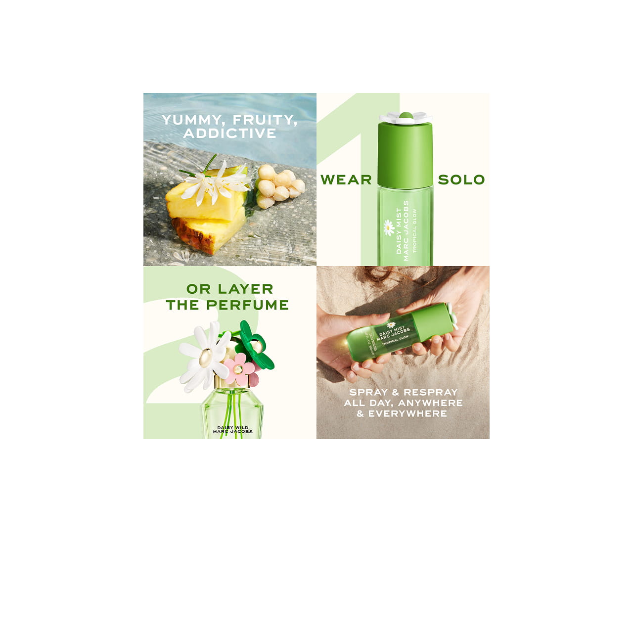 MARC JACOBS TROPICAL GLOW DAISY HAIR & BODY MIST