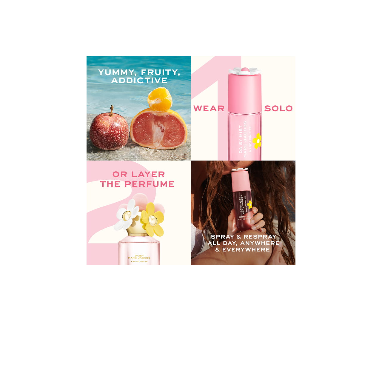 MARC JACOBS DAISY MANDARIN FIZZ HAIR & BODY MIST