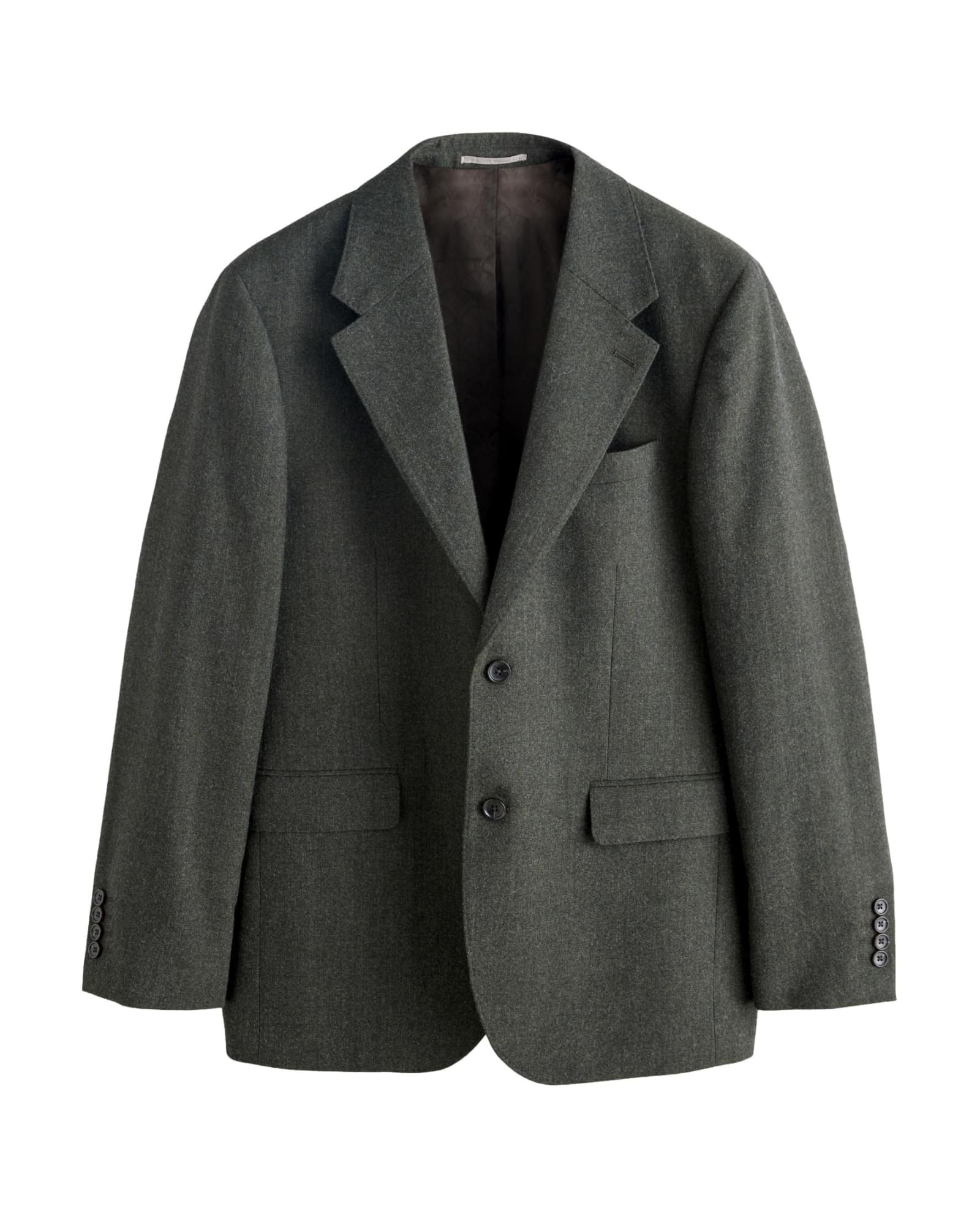 <span>Green Tailored Fit Wool Blend Suit Jacket</span>