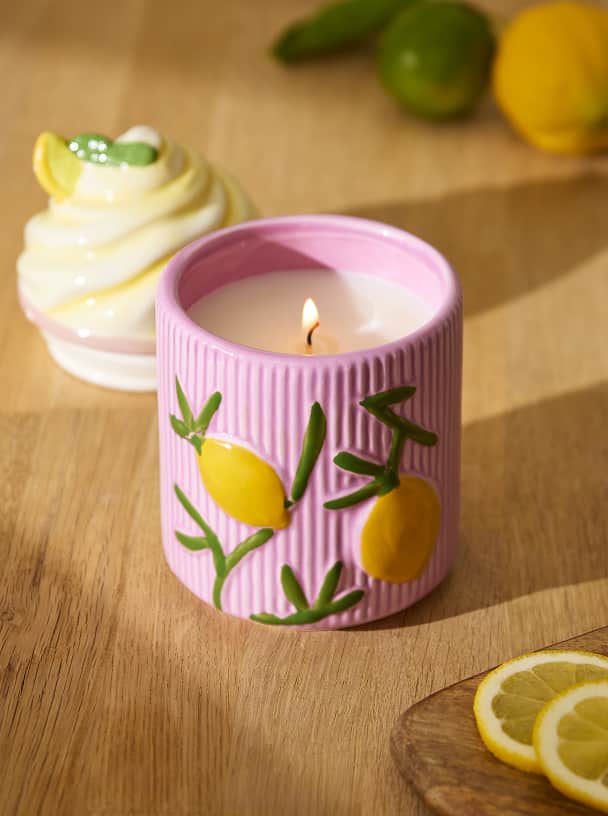 Lemon Sorbet Scented Jar Candle