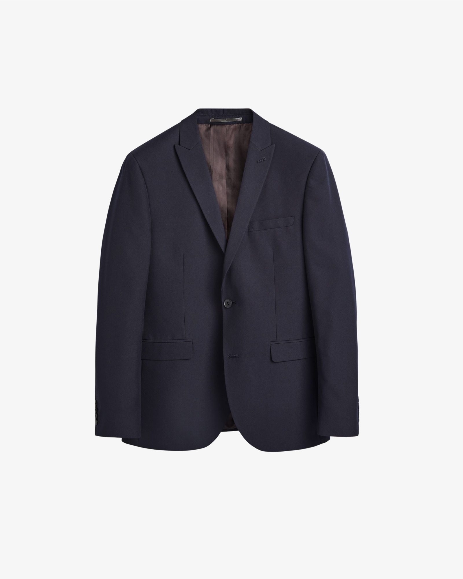 <span>Navy Blue Tailored Fit Suit Jacket</span>