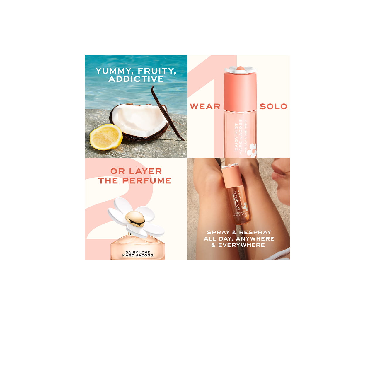 MARC JACOBS DAISY VANILLA GOURMAND HAIR & BODY MIST