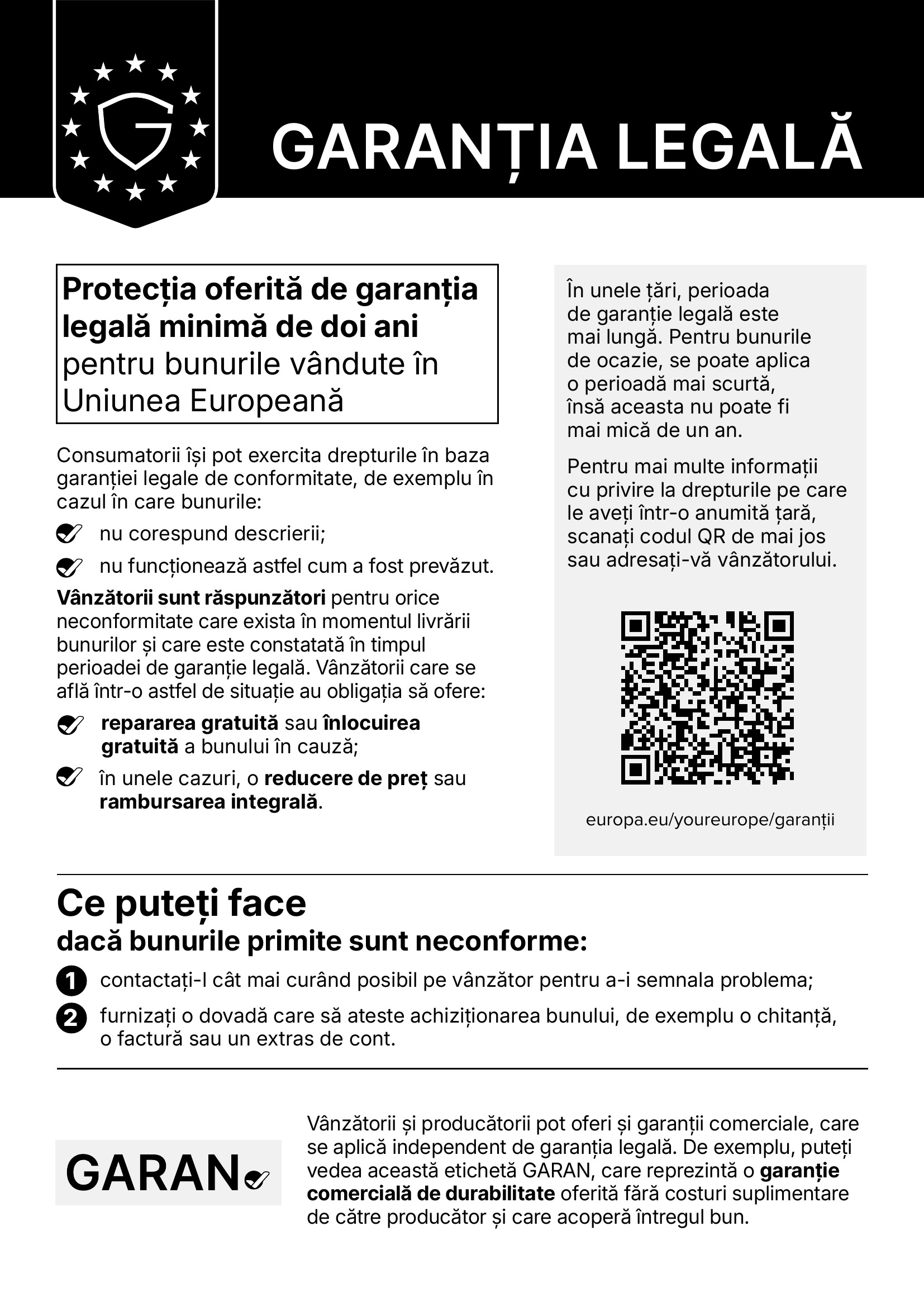 Legal Guarantee Notice - Pagina 2